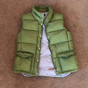 J. Crew Olive Green Puffer Vest